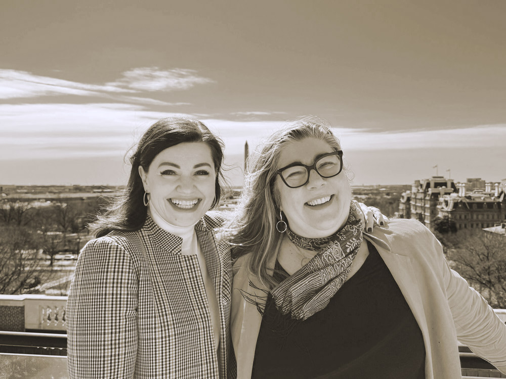 President and CEO, Pari Johnston and Candace in Washington, DC
